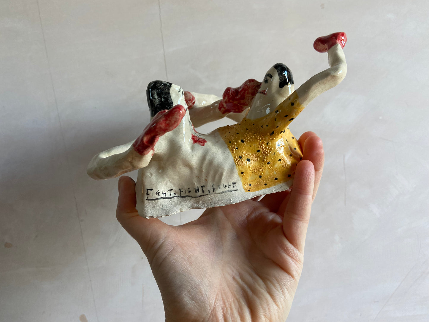 Fight Fight Fight - Ceramic Boxers