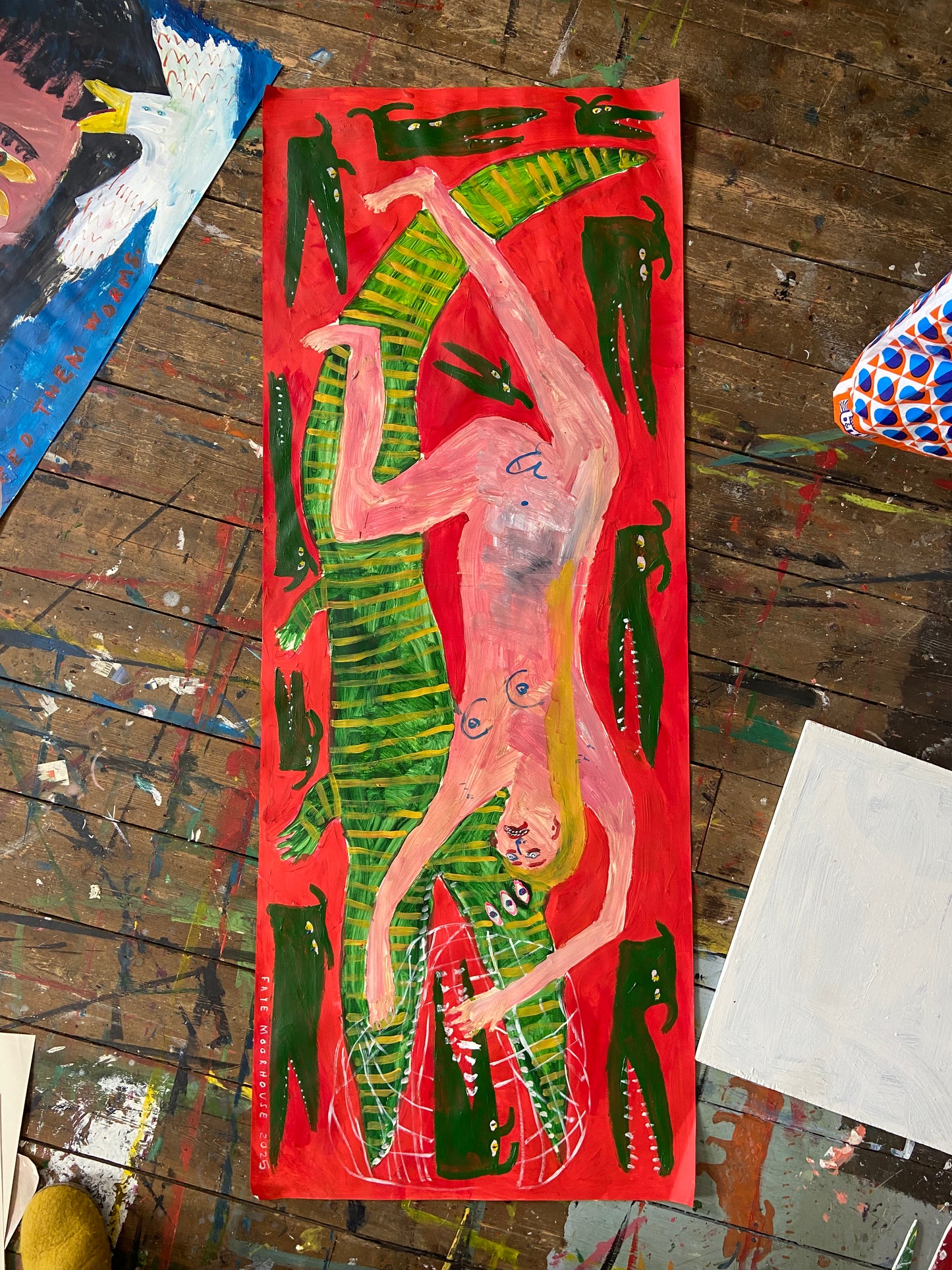Crocodile Capture in Red