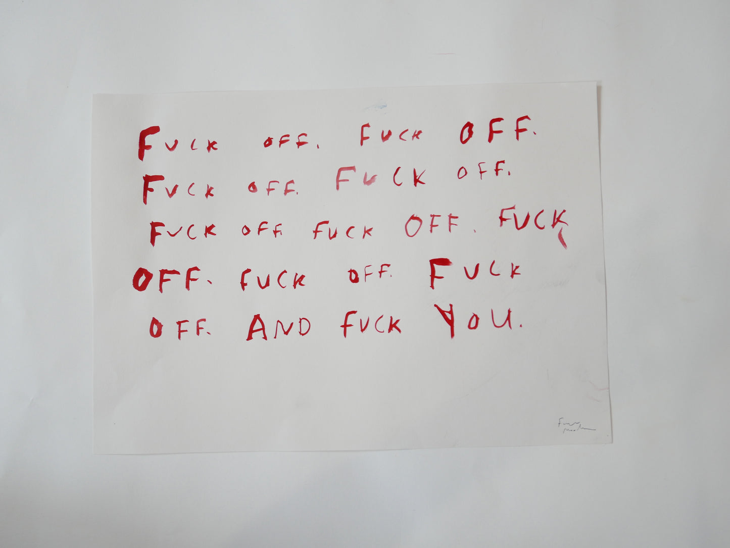 F off