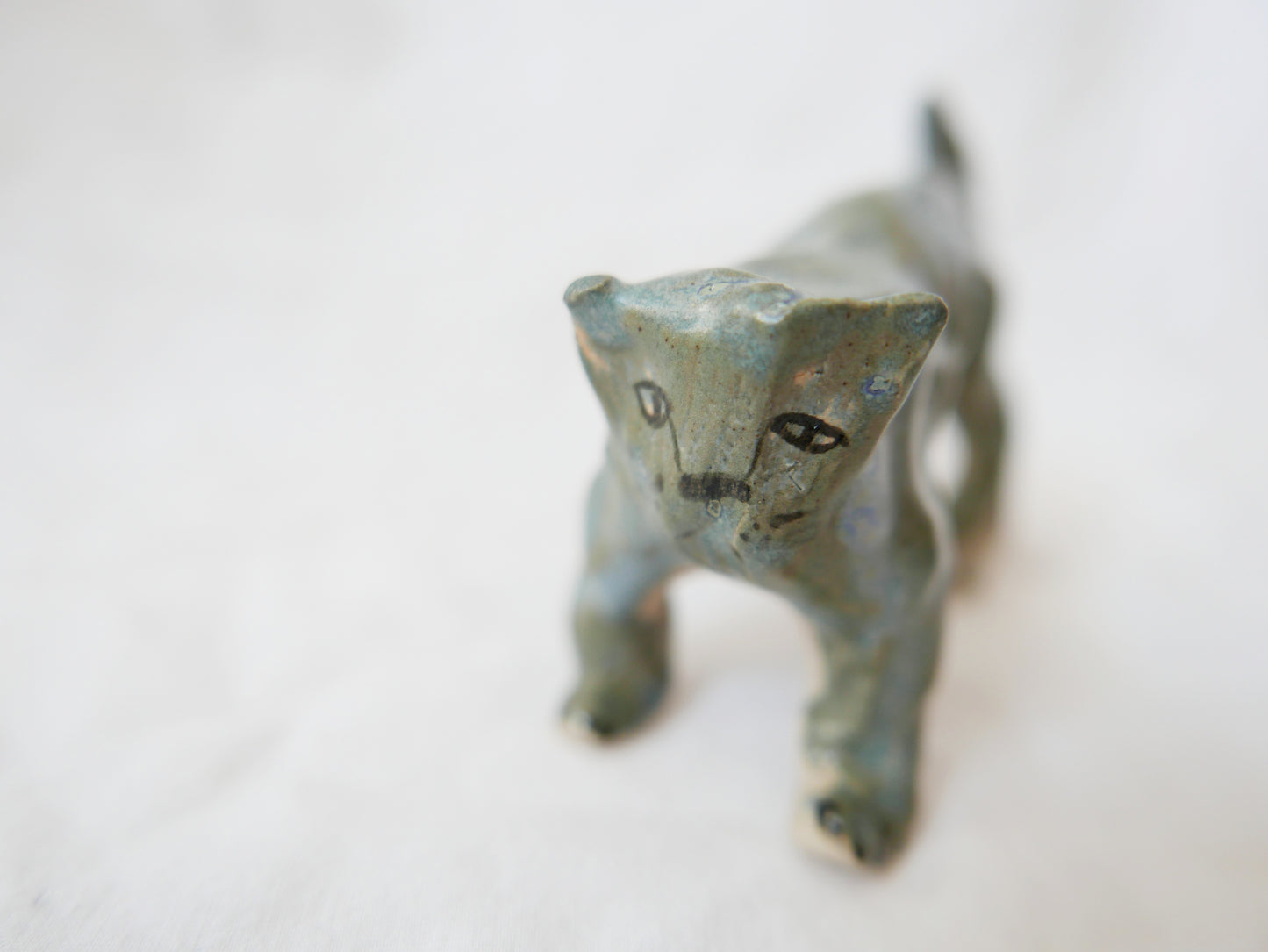 Sad Wonky Grey Cat