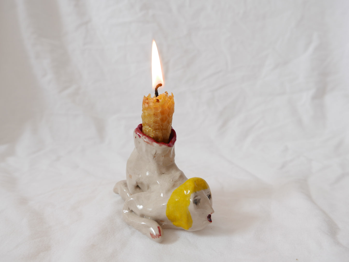 Nude Woman Candlestick Holder