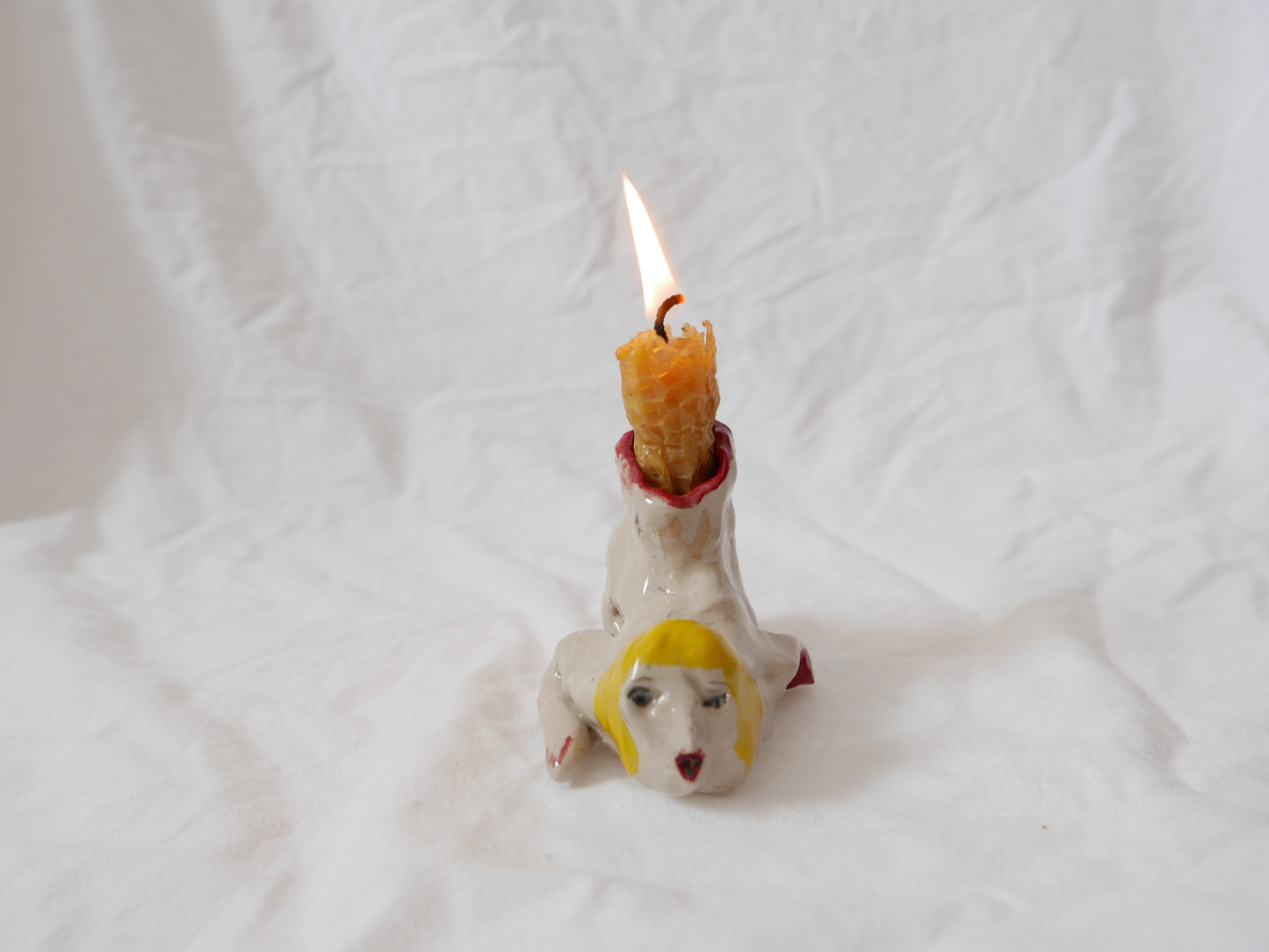 Nude Woman Candlestick Holder