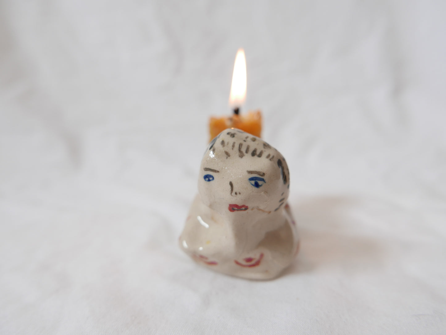 Nude Man Candlestick Holder