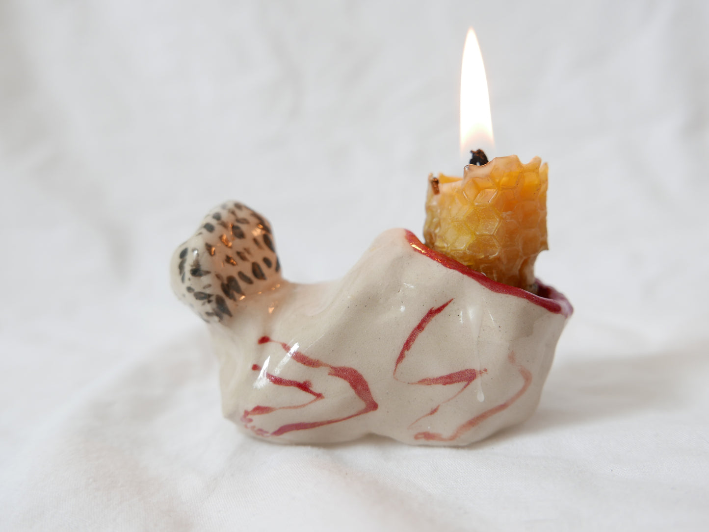 Nude Man Candlestick Holder