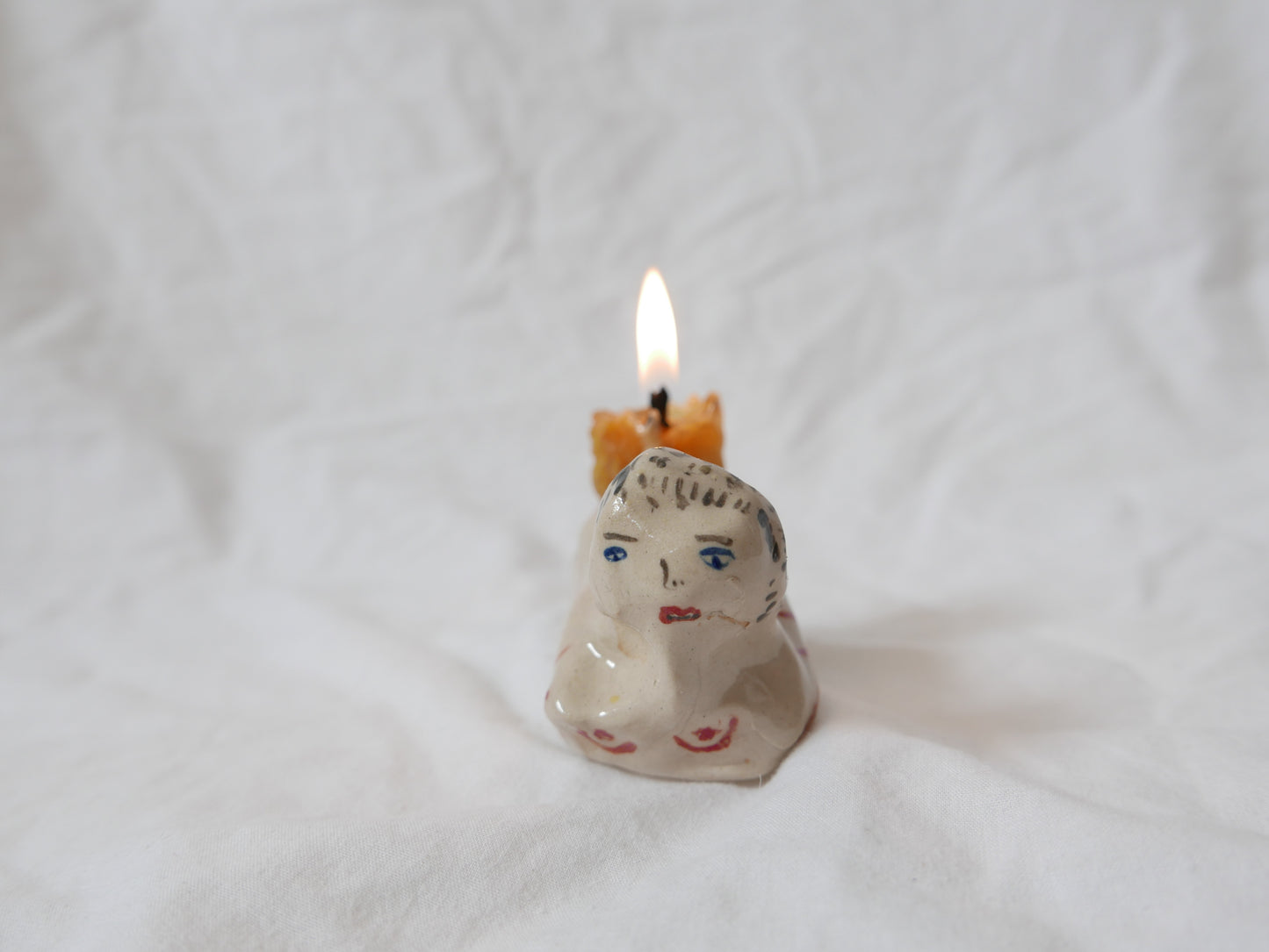 Nude Man Candlestick Holder
