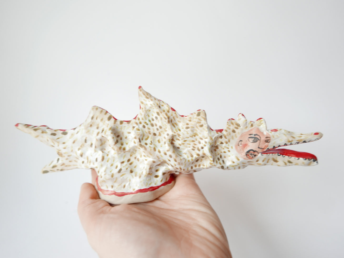 Crocodile Woman - Faye Moorhouse ceramic sculpture