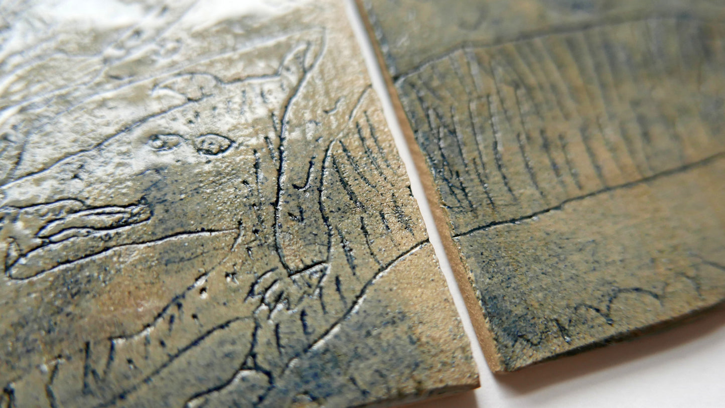 Pooing Dogs in Love - Tiles