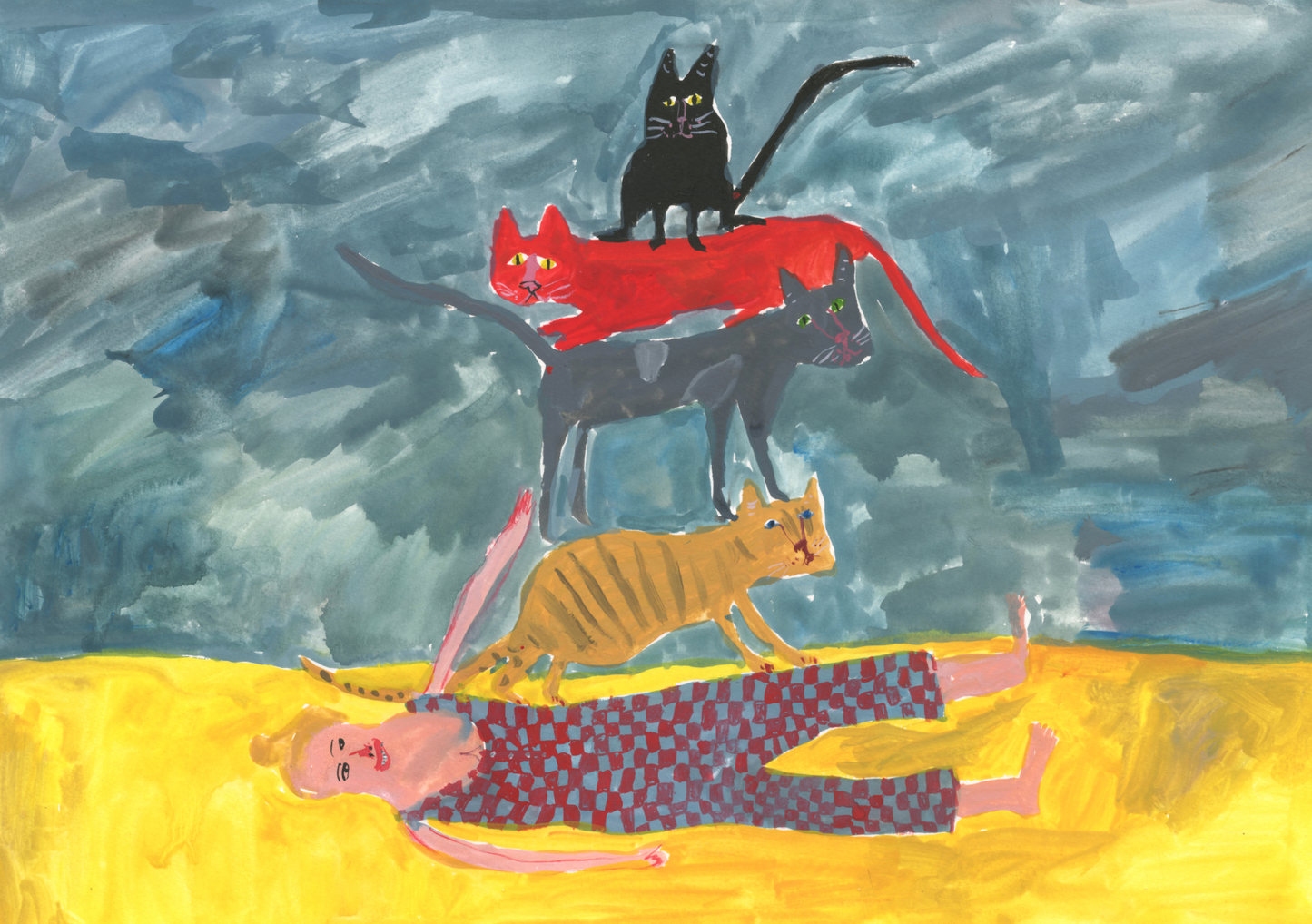 Women and their Cats - Cat Tower