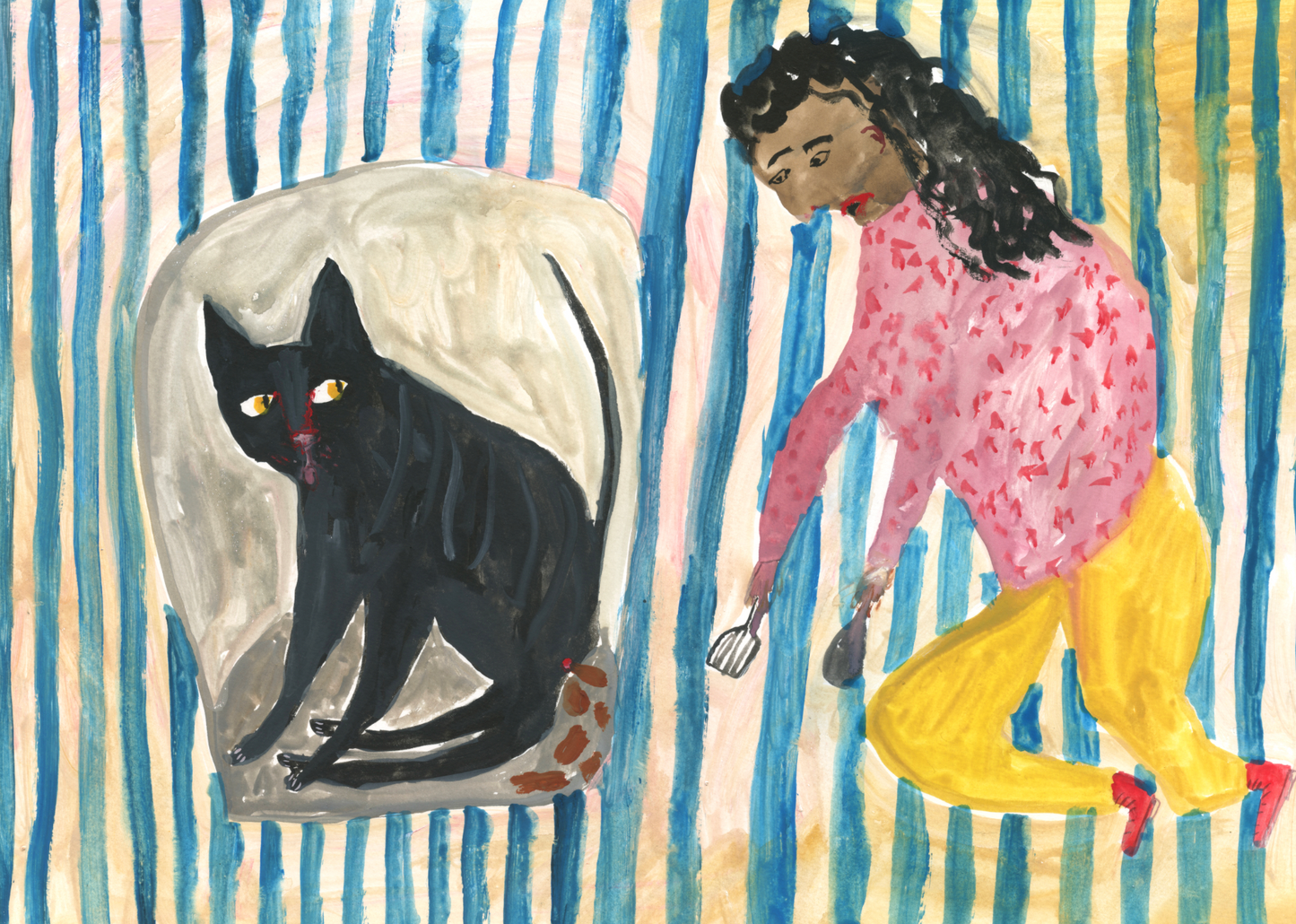 Women and their Cats - Pooper Scooper