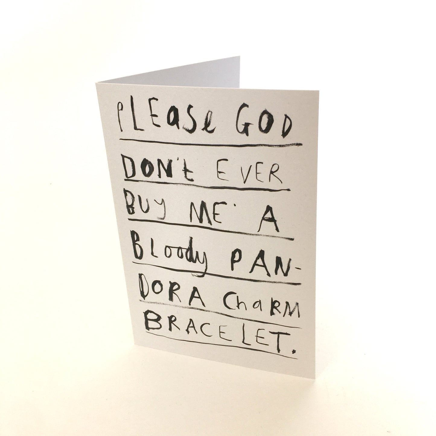 Please god don't ever buy me a bloody Pandora charm bracelet