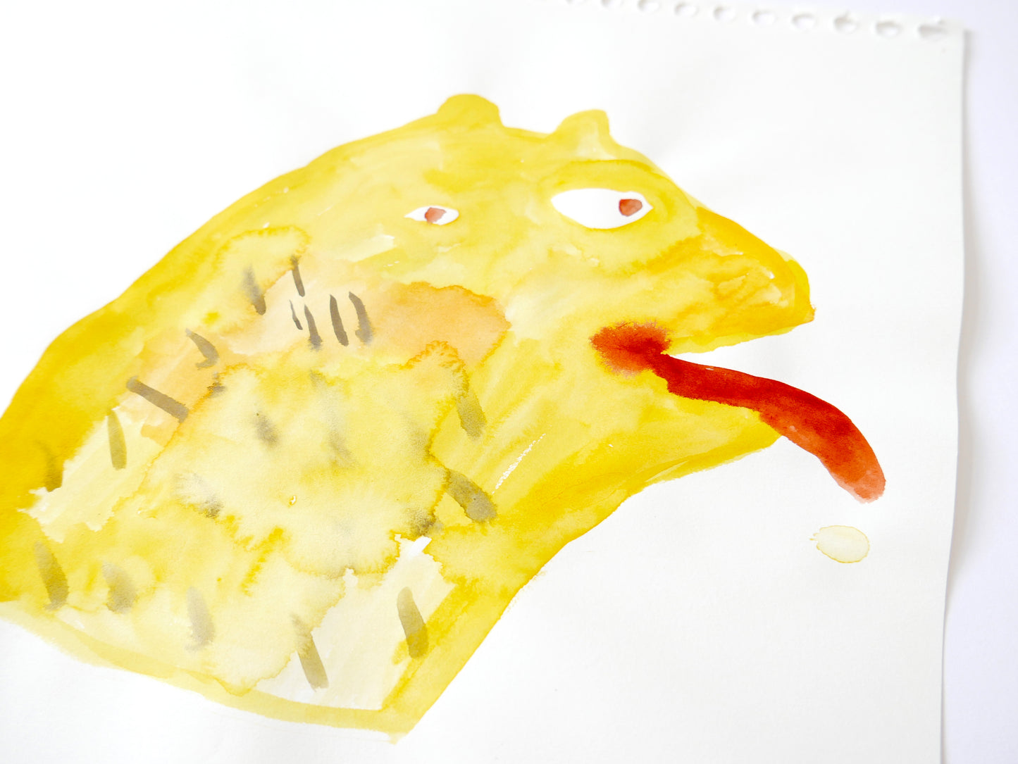 Yellow Beast Tongue Out