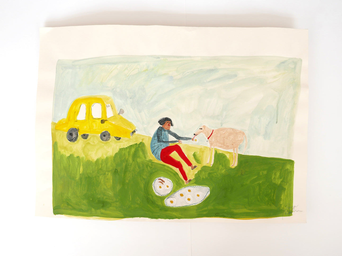 Women and Their Dogs: an Eggy Picnic