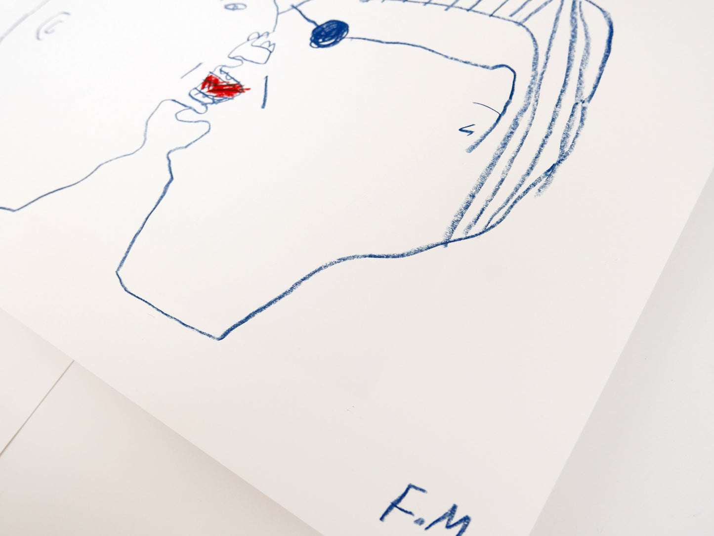 Kissers in Blue