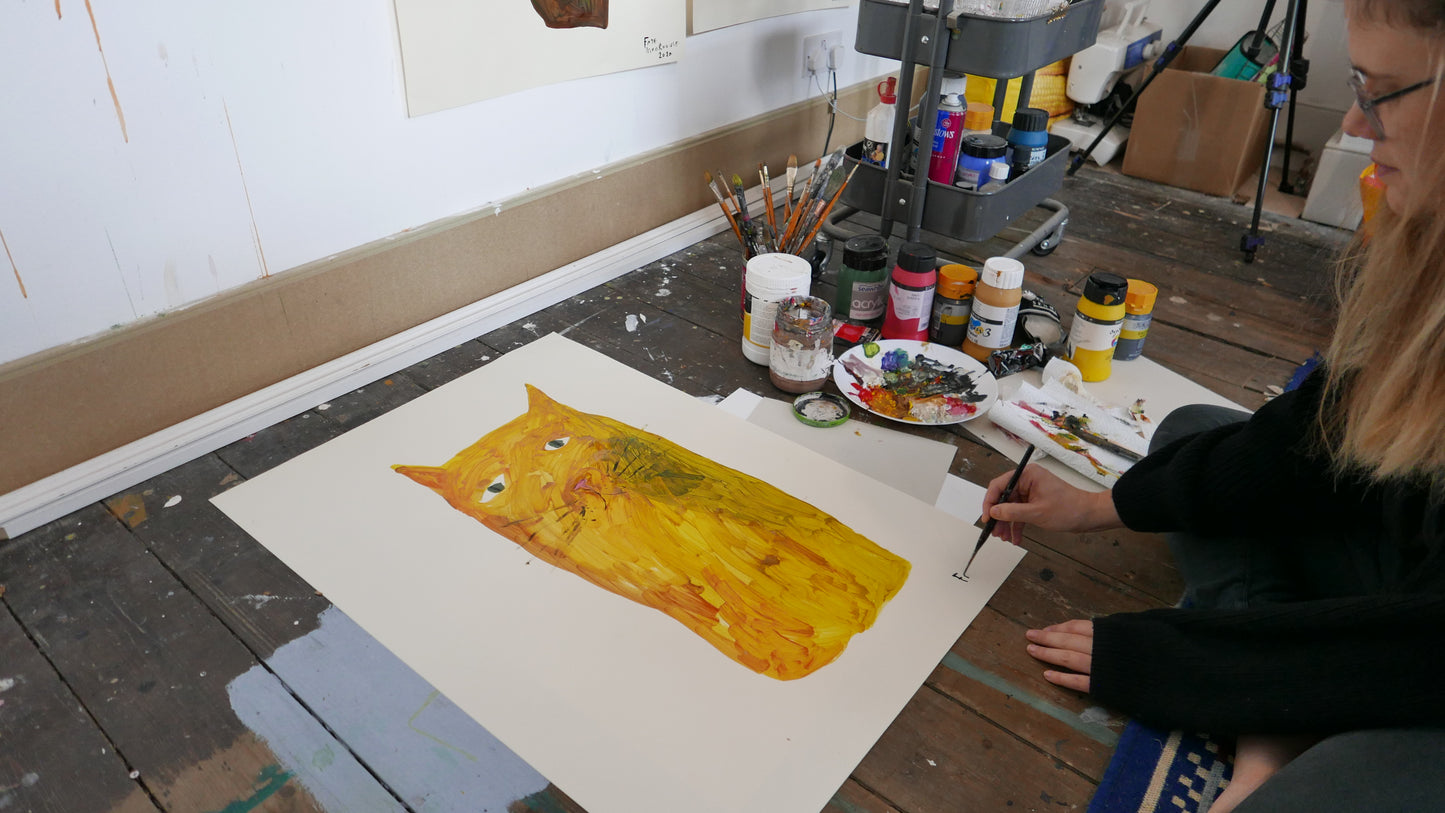 The Giant Cat Collection - Original Painting - Panda