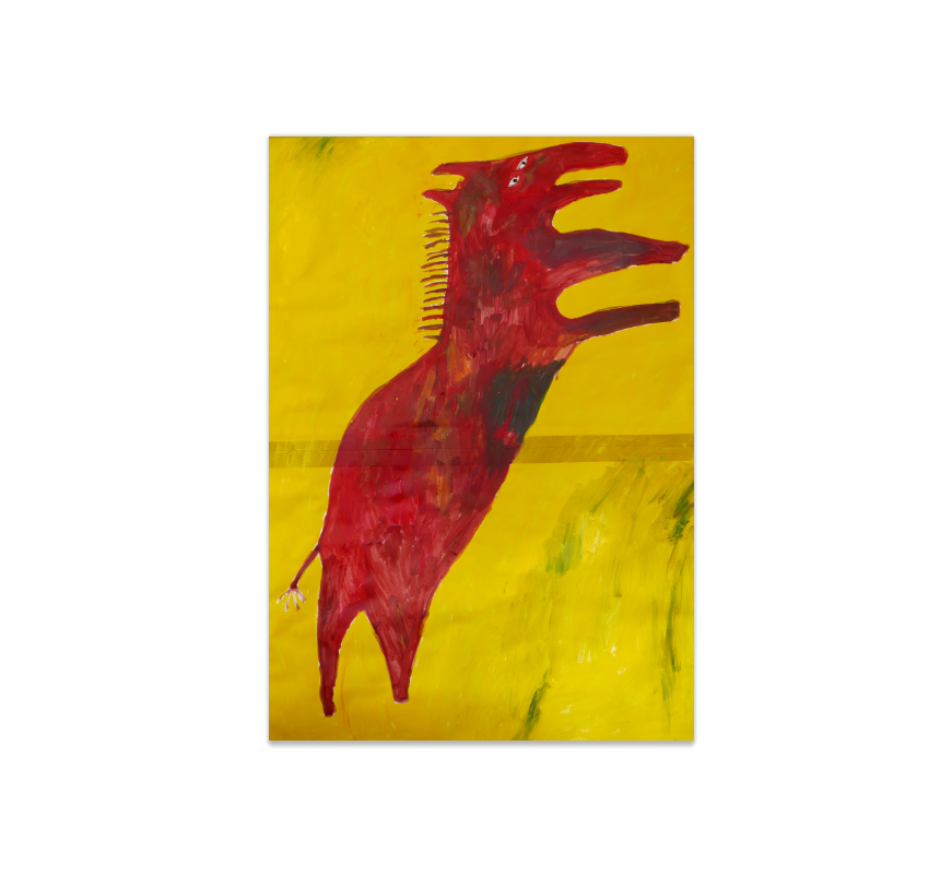 A Bucking Red Horse