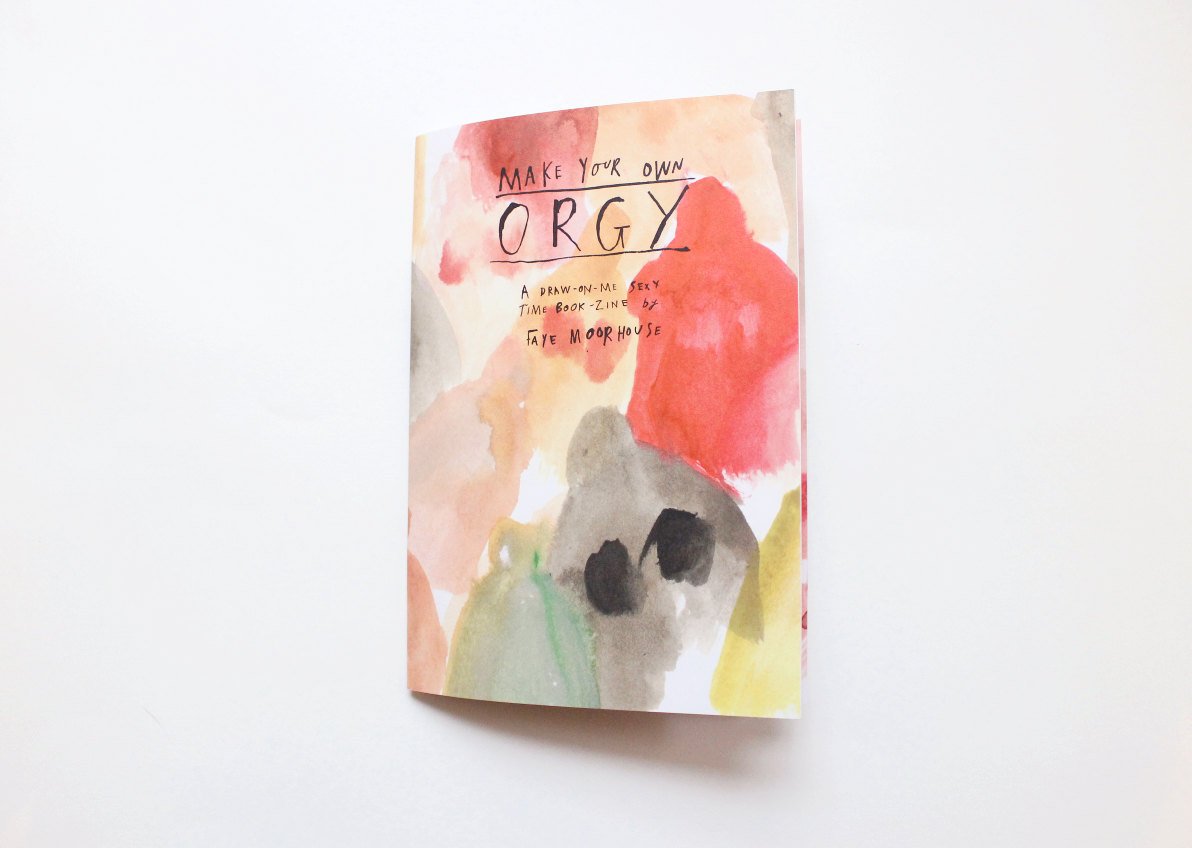 Art Zine - Adults only colouring activity book || Make Your Own Orgy - New compact edition
