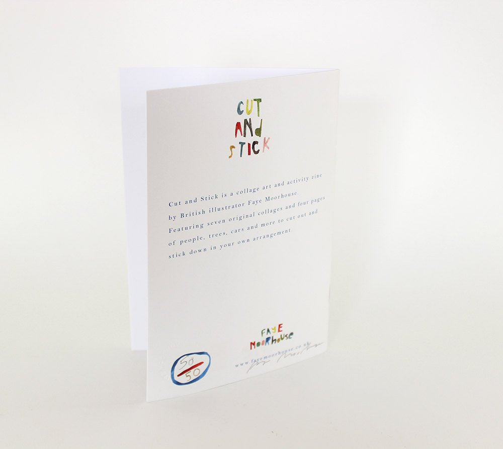 CUT AND STICK || Limited edition art and craft activity zine || Faye Moorhouse