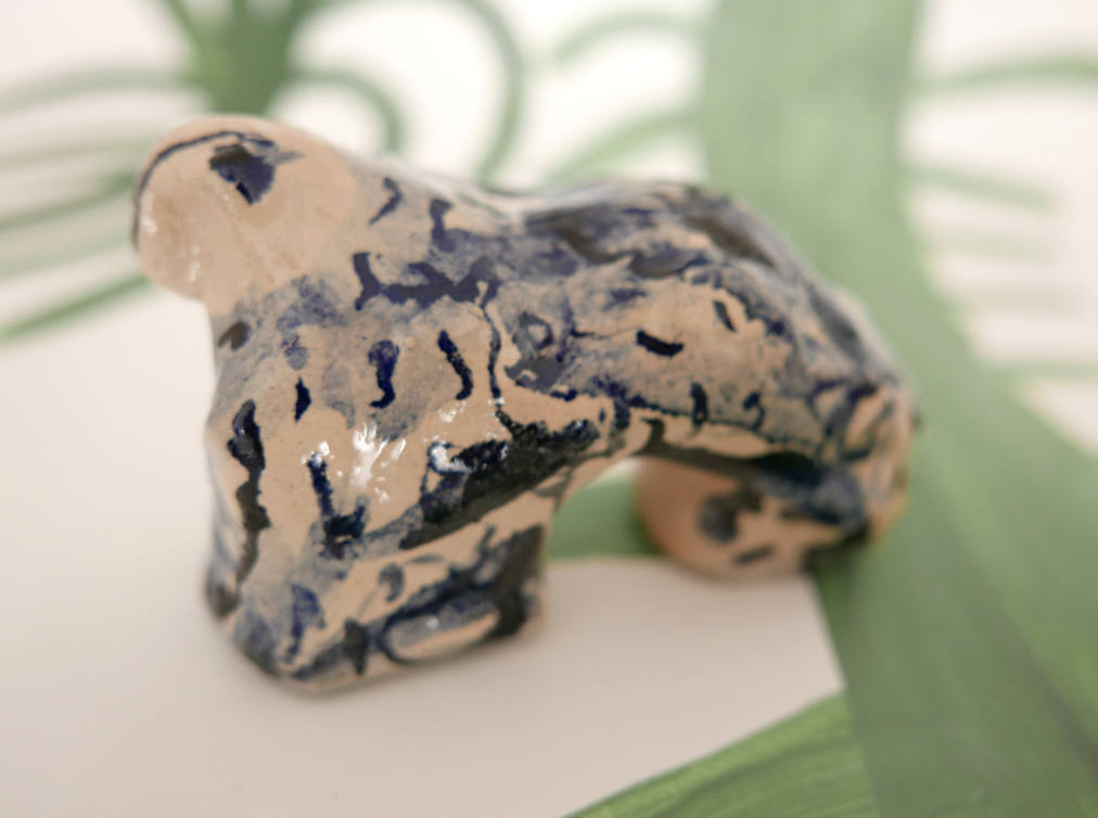 Ceramic Beast | Original Faye Moorhouse Pottery | Free International Shipping