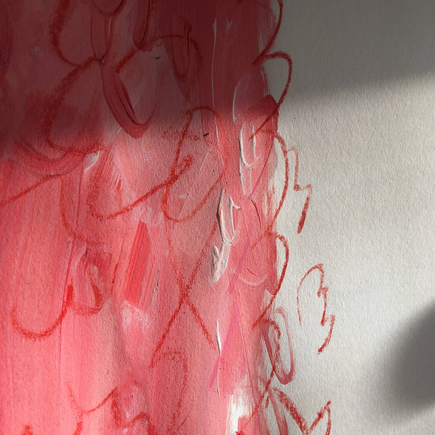 Original Faye Moorhouse painting - Giant Pink Poodle 005 - FREE SHIPPING