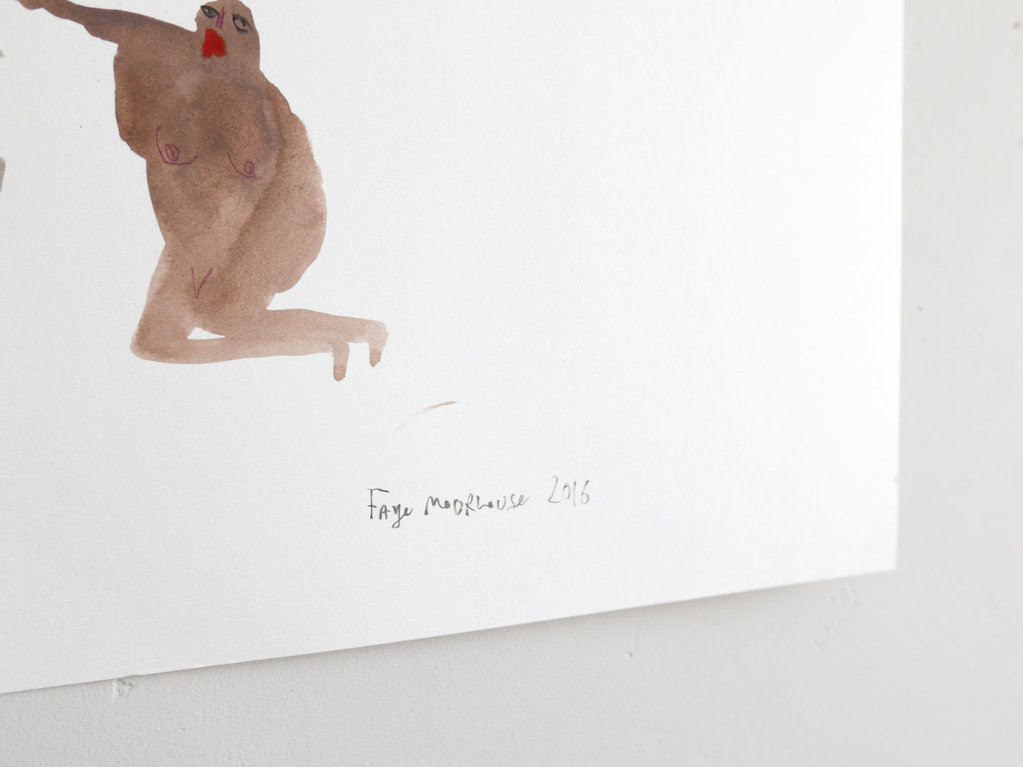 The Orgy 1982 | Painting on paper | Faye Moorhouse