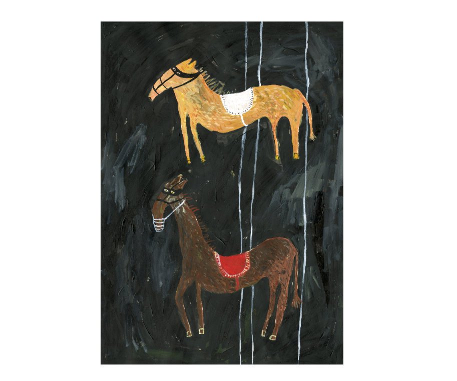 Limited Edition Hand Finished Art Print || Fierce Horse Fierce Horse || FAYE MOORHOUSE