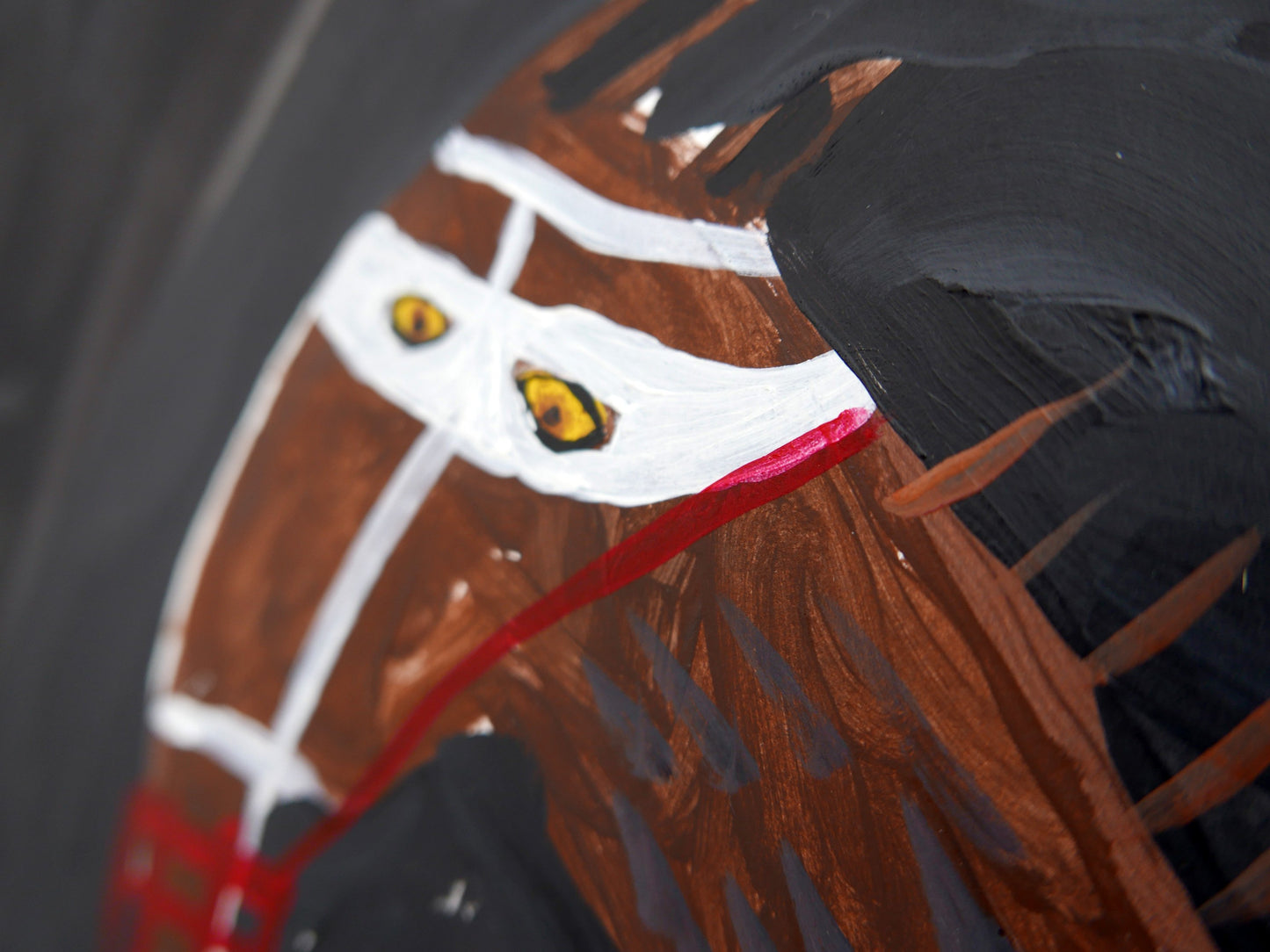 Fierce Horse Fierce Horse 002 | Large Painting on Paper