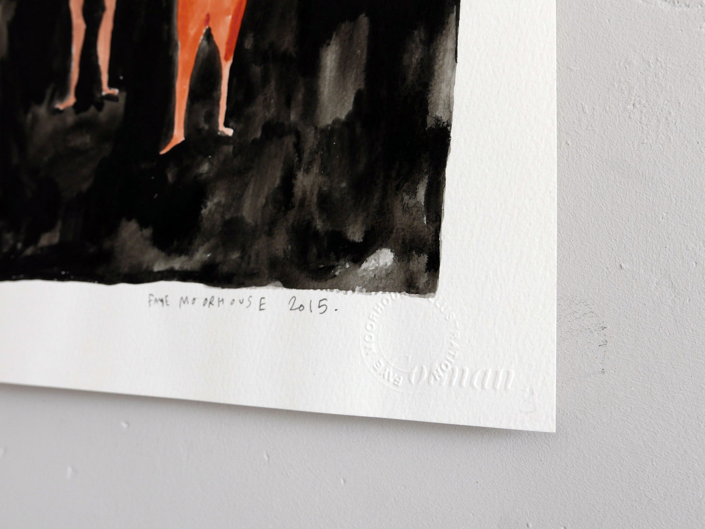 The End of the World Came and they Looked to Mars | Painting on paper | Faye Moorhouse