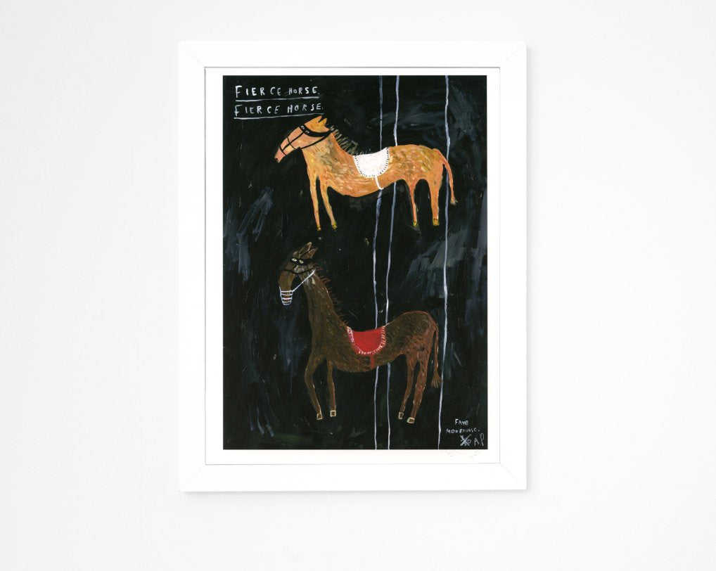 Limited Edition Hand Finished Art Print || Fierce Horse Fierce Horse || FAYE MOORHOUSE
