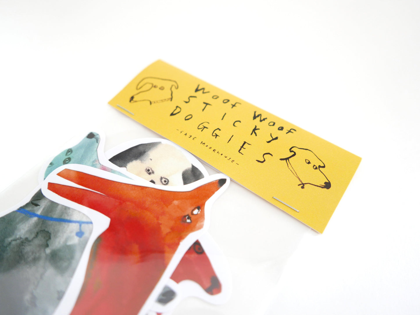 Dog Vinyl Sticker Pack | Woof Woof Sticky Doggies || Faye Moorhouse