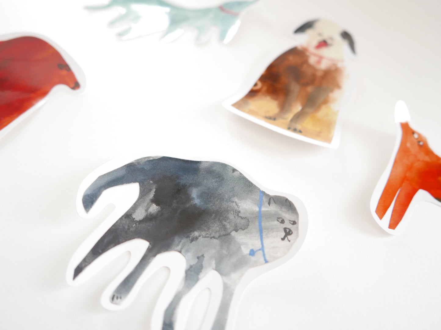 Dog Vinyl Sticker Pack | Woof Woof Sticky Doggies || Faye Moorhouse