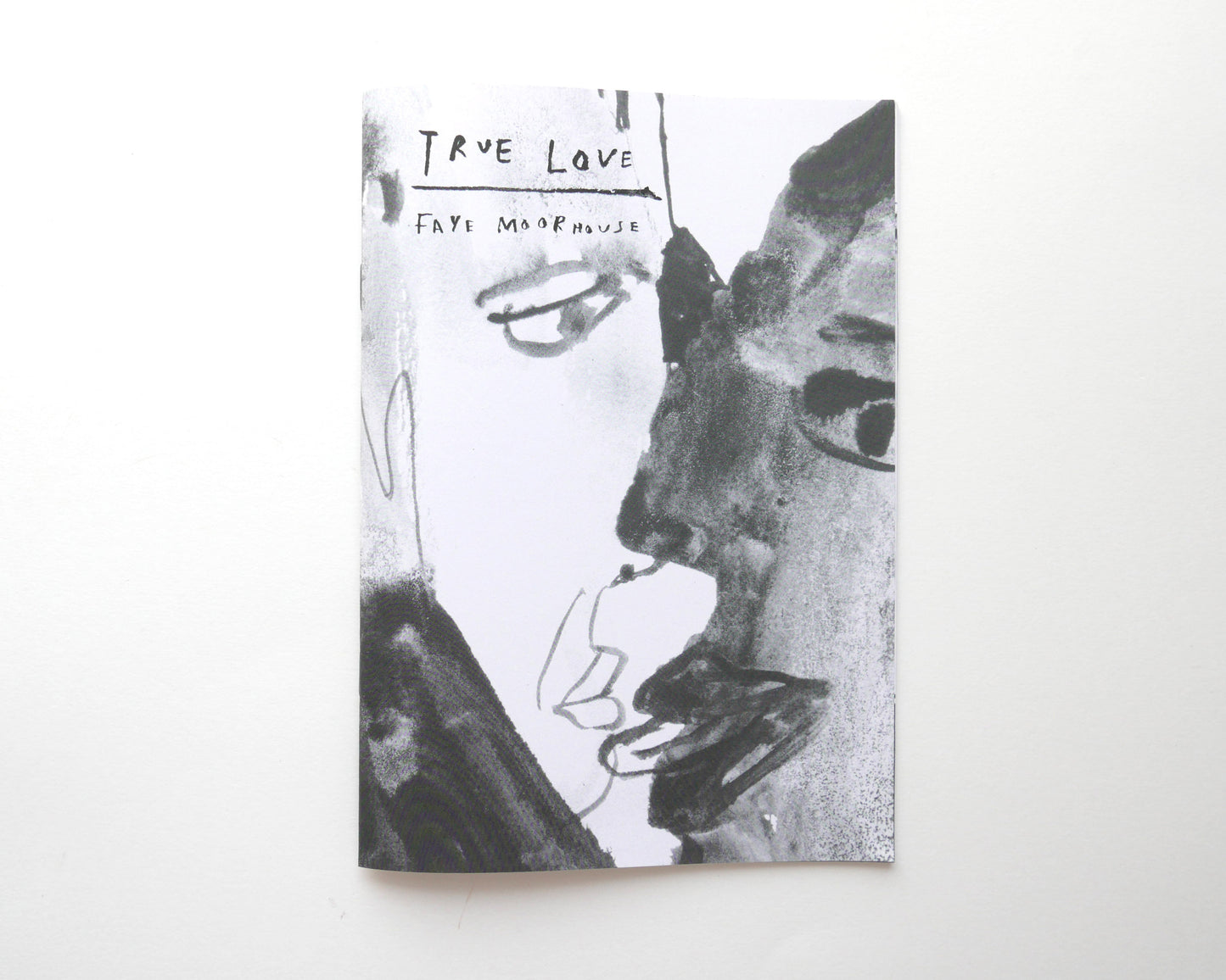 TRUE LOVE | New bound version | A black and white staple bound Zine by Faye Moorhouse