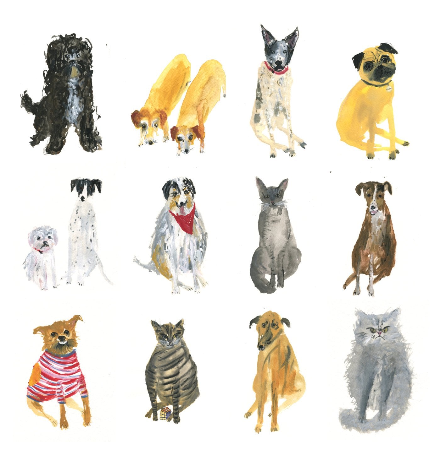 Custom Pet Portrait by Faye Moorhouse