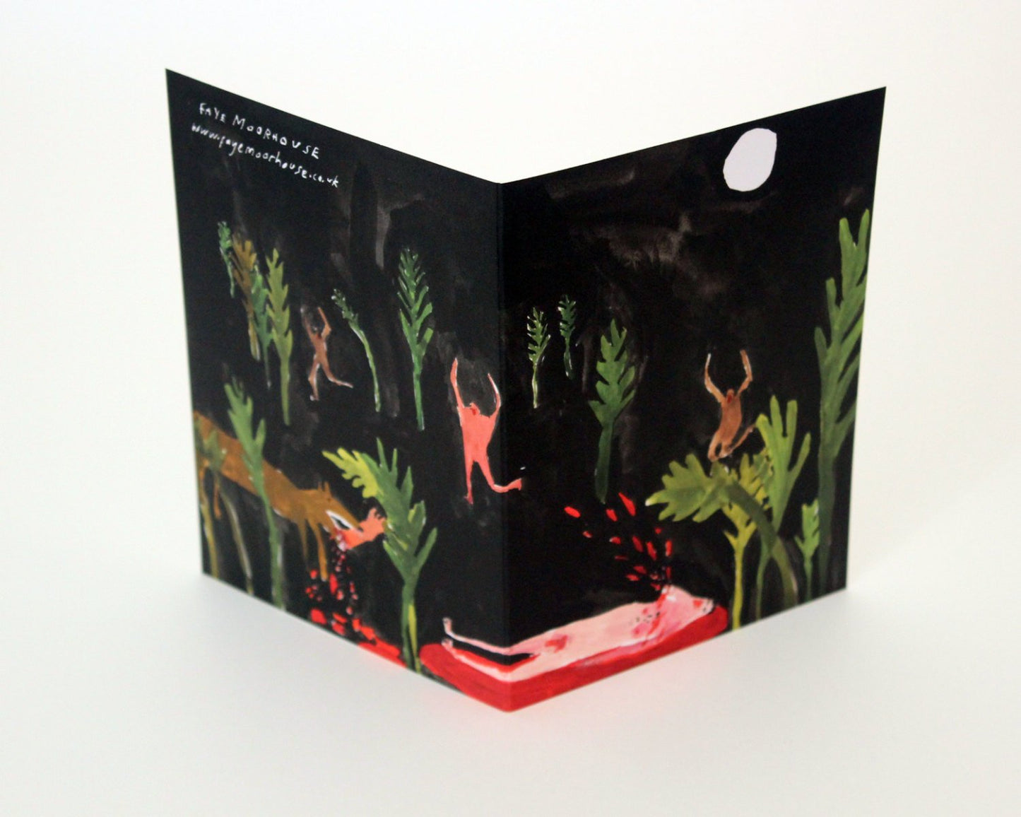 Unusual greetings card - Midnight Beast Attack