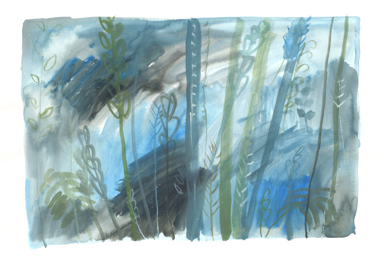The Forest 002 - Original gouache painting on paper