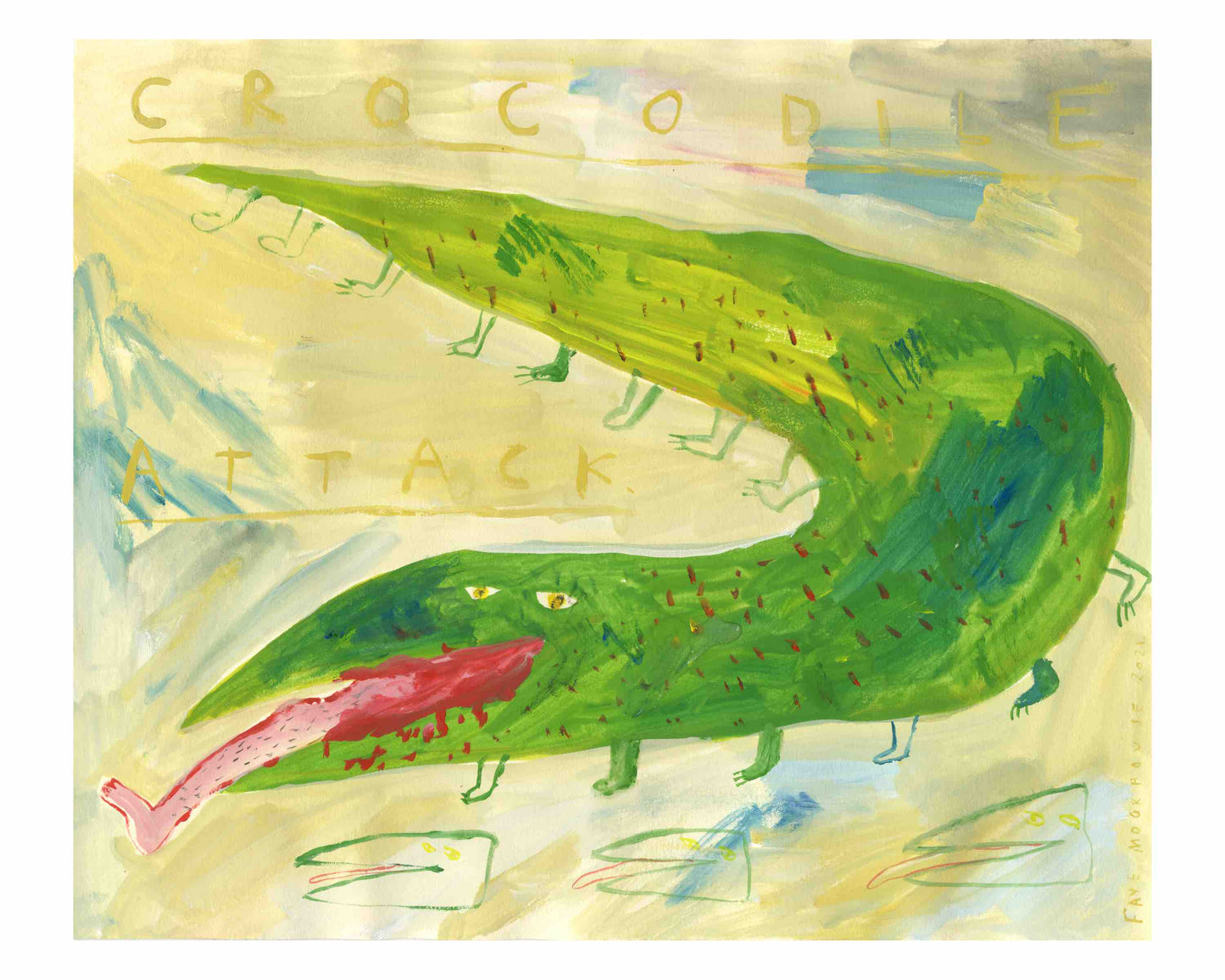 Crocodile Attack | Giclee Art Print