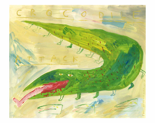 Crocodile Attack | Giclee Art Print