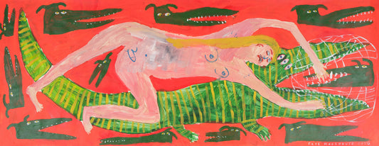Crocodile Capture in Red