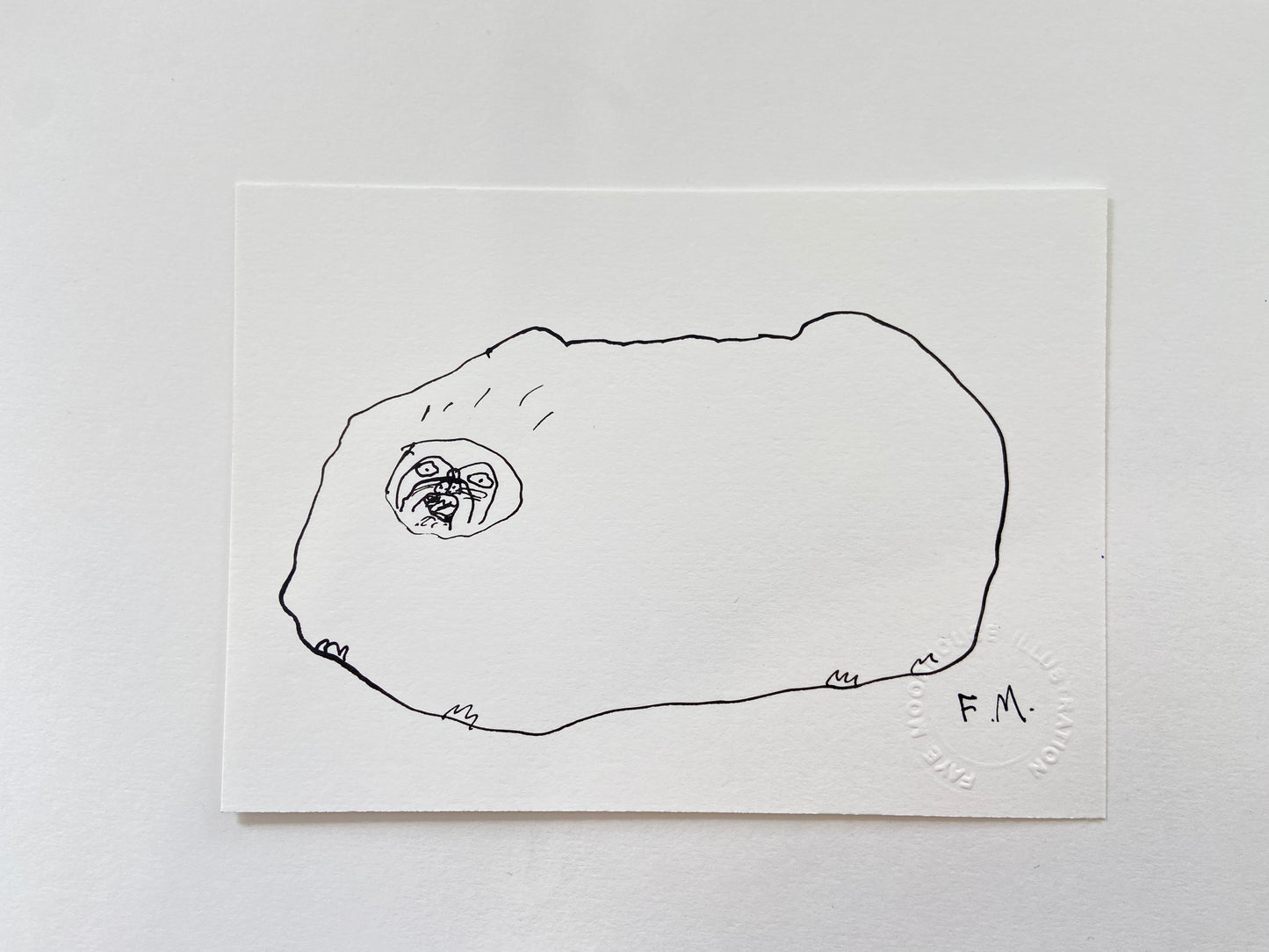 Pekingese Ink Drawing