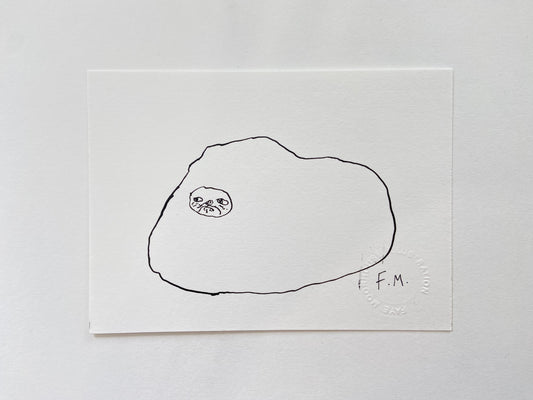 Pekingese Ink Drawing