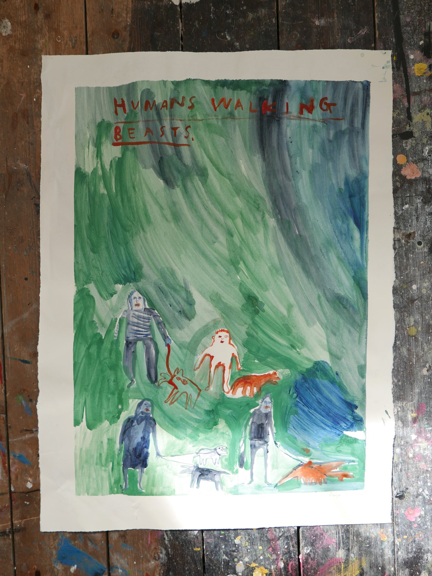 Humans walking beasts