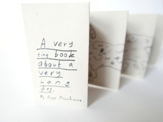 A very tiny book about a very long dog