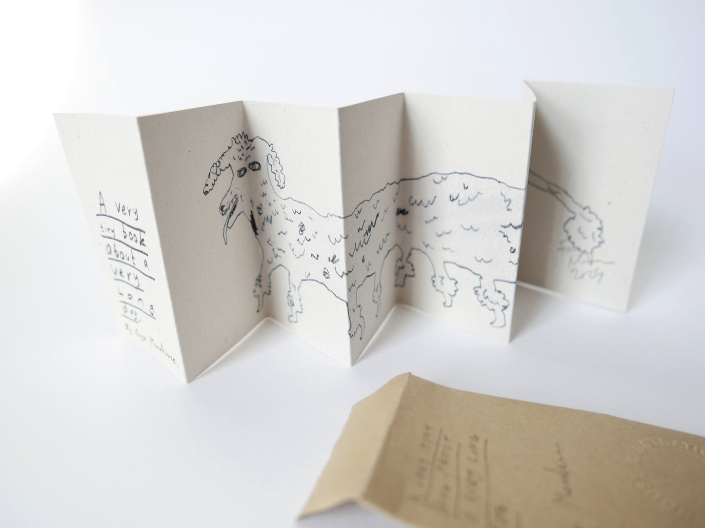 A very tiny book about a very long dog