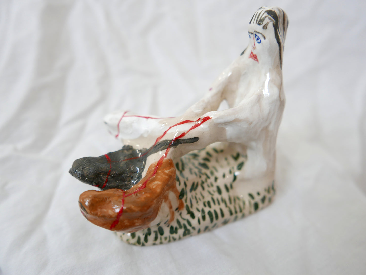 Sad and Shocked Dog Walking Lady