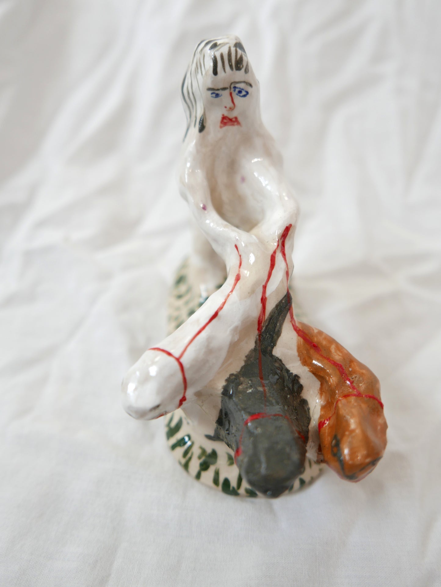 Sad and Shocked Dog Walking Lady