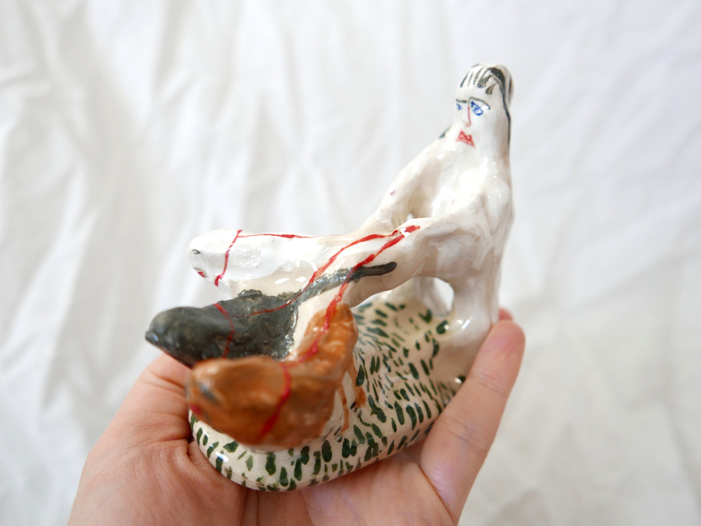 Sad and Shocked Dog Walking Lady