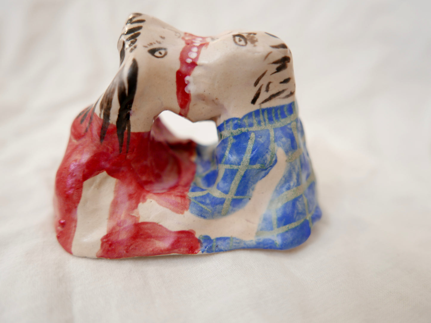 Kissers In Blue and Red