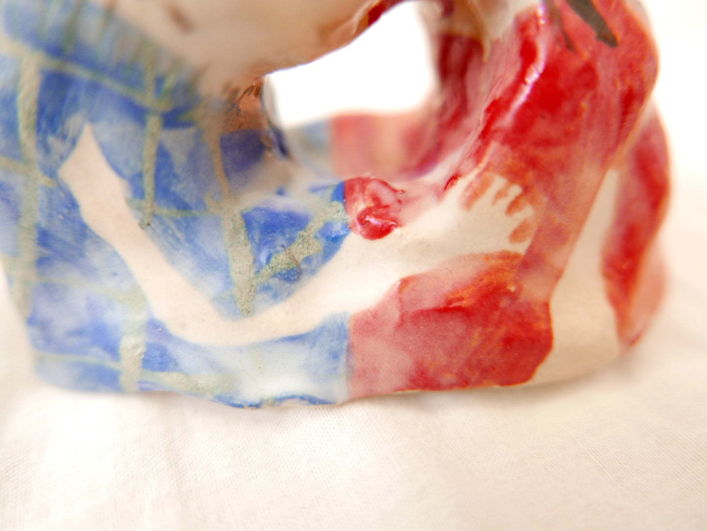 Kissers In Blue and Red