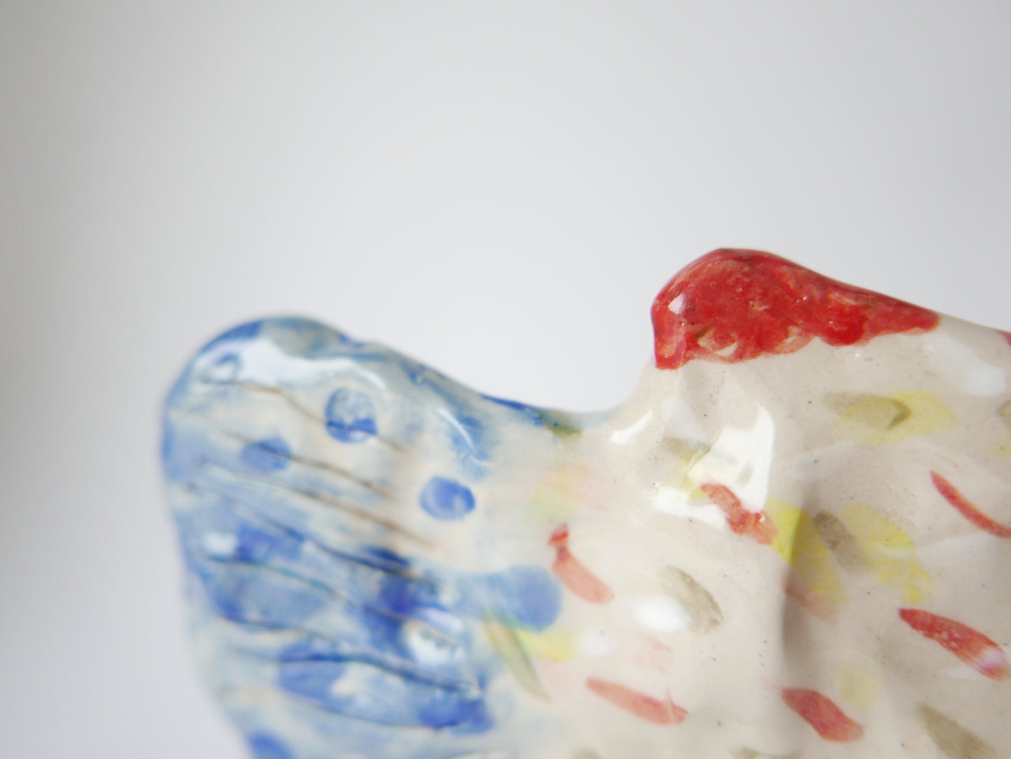 Big Posh Fish on a Turquoise Sea - Faye Moorhouse ceramic sculpture