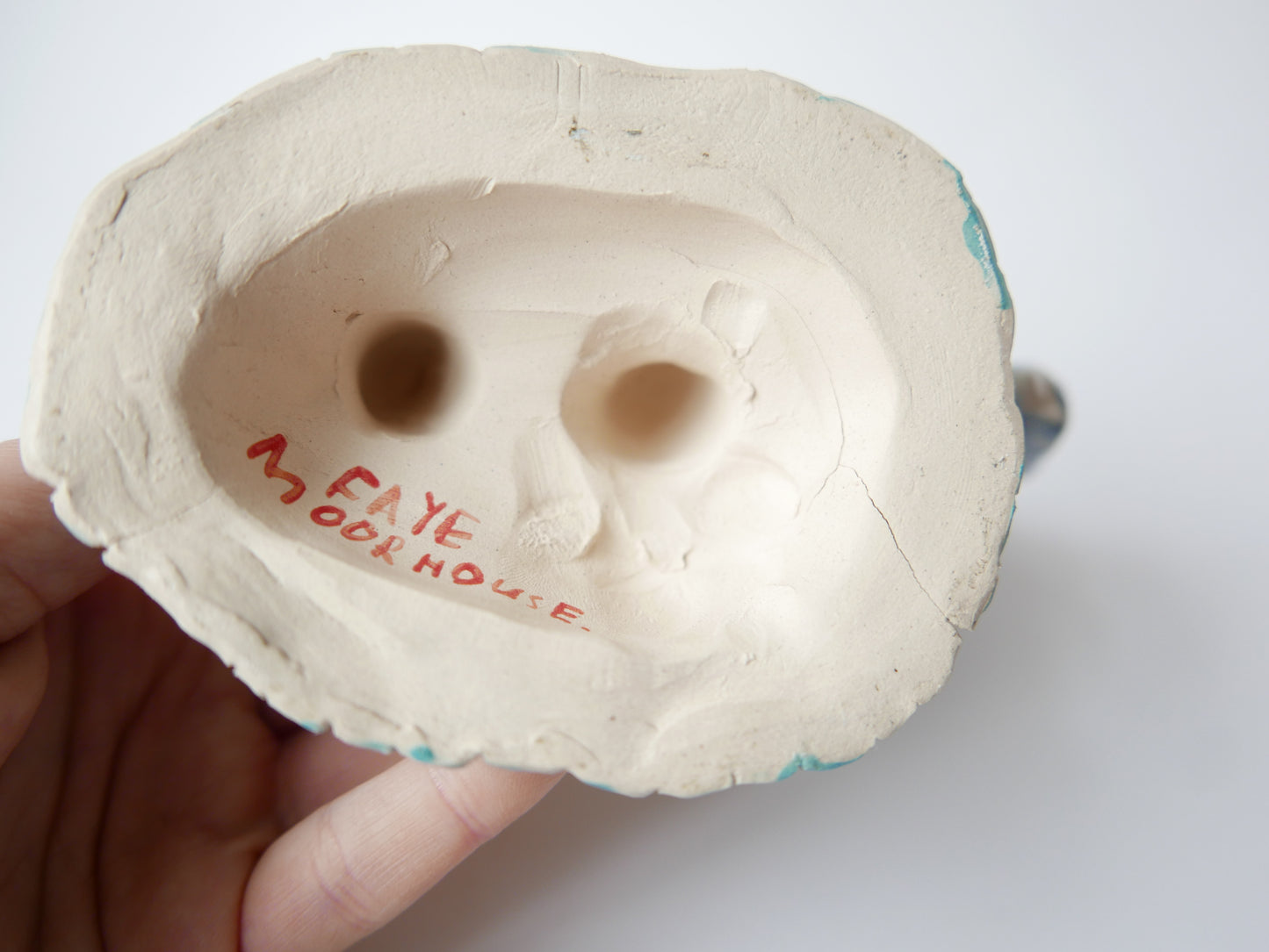 Big Posh Fish on a Turquoise Sea - Faye Moorhouse ceramic sculpture