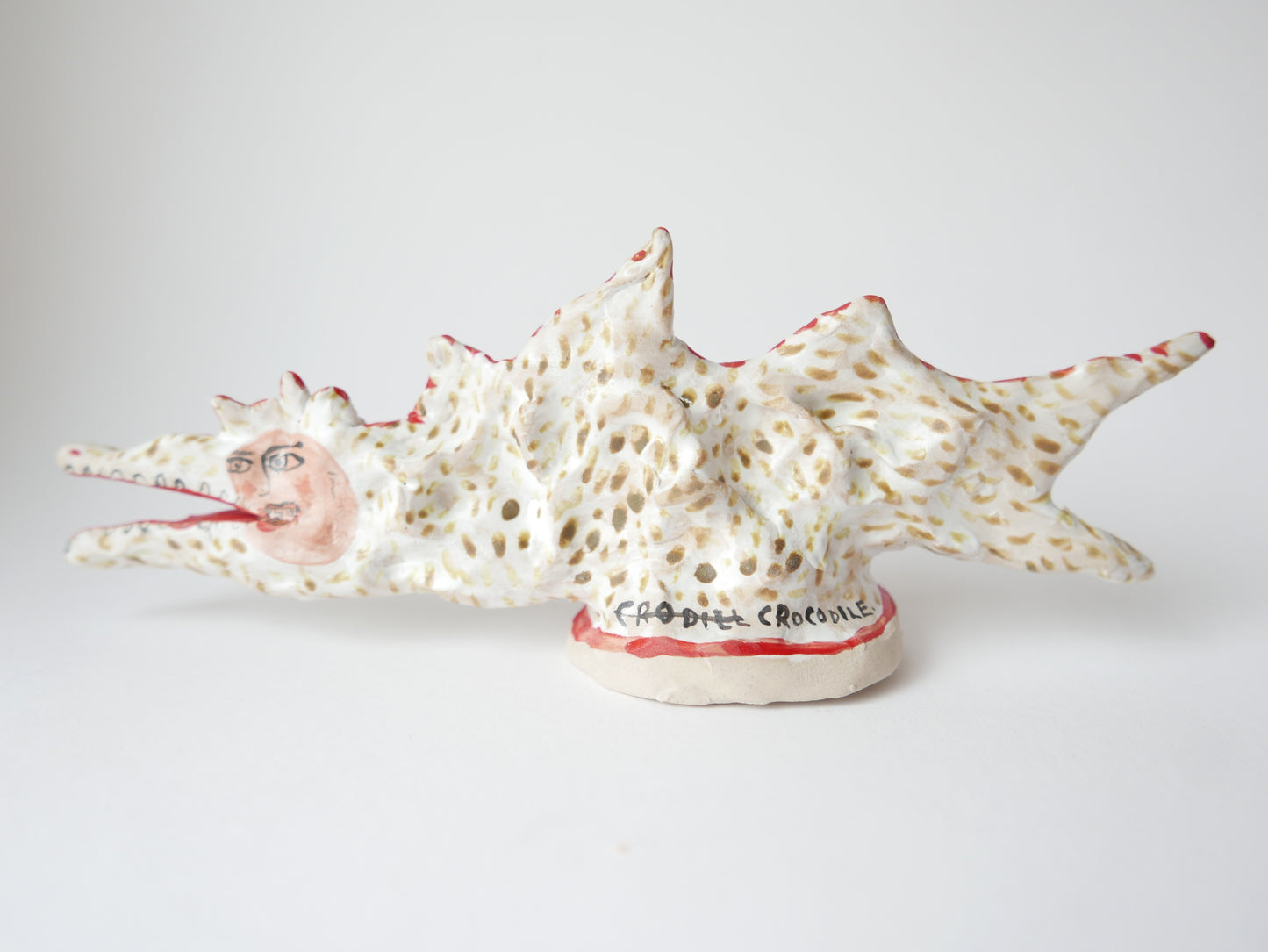 Crocodile Woman - Faye Moorhouse ceramic sculpture
